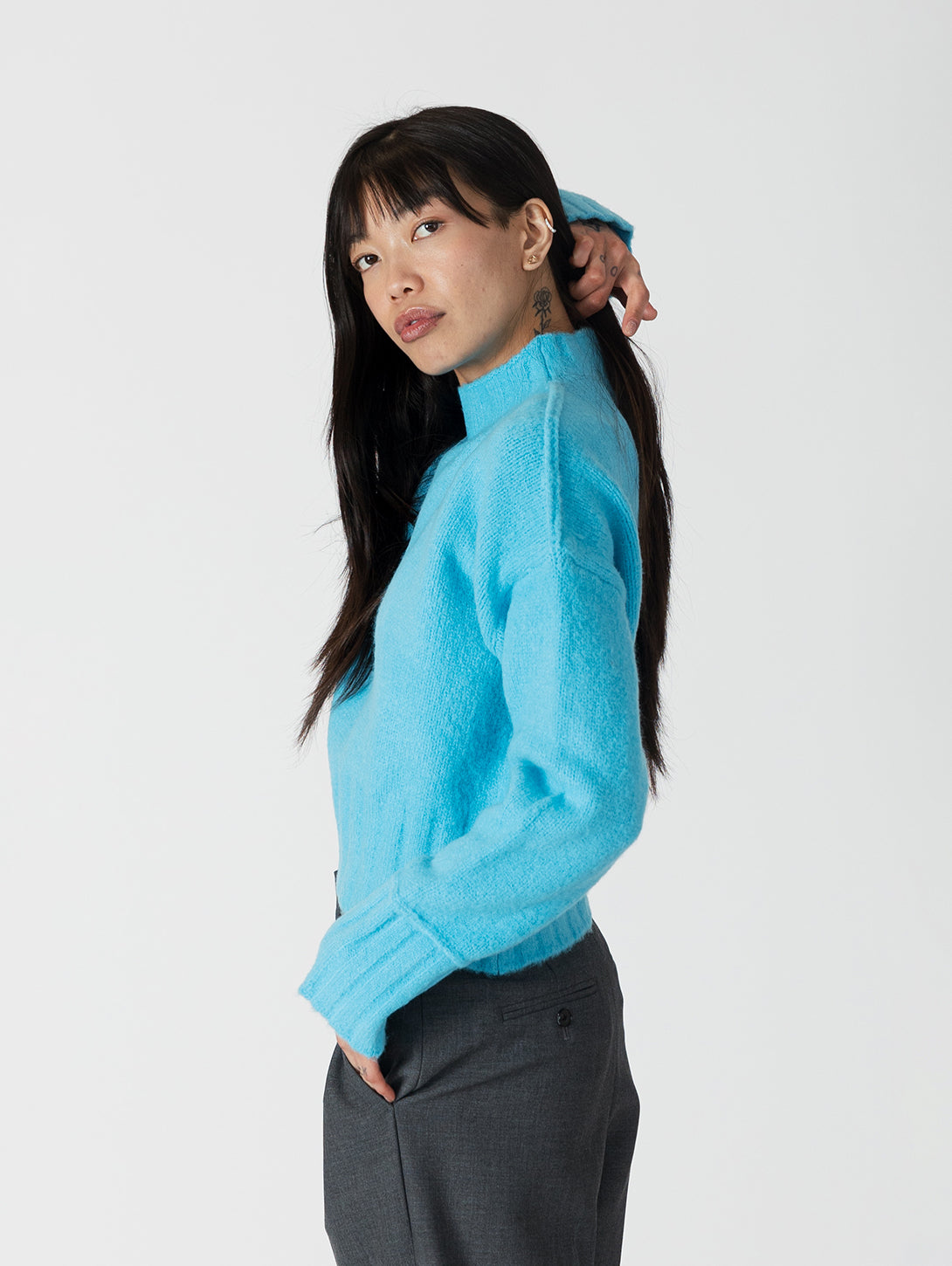 Timmy Crewneck - Turquoise