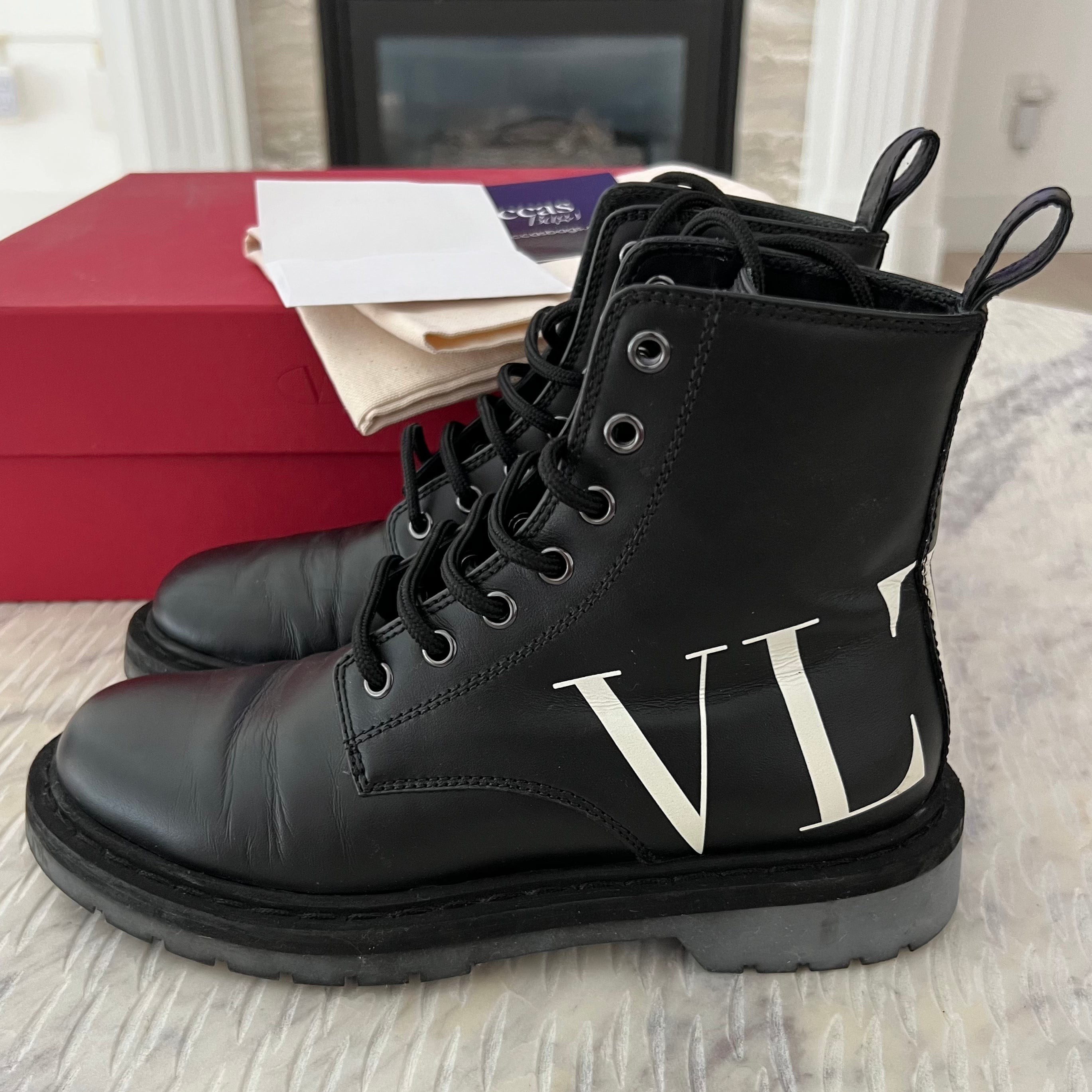 Valentino Combat Boots