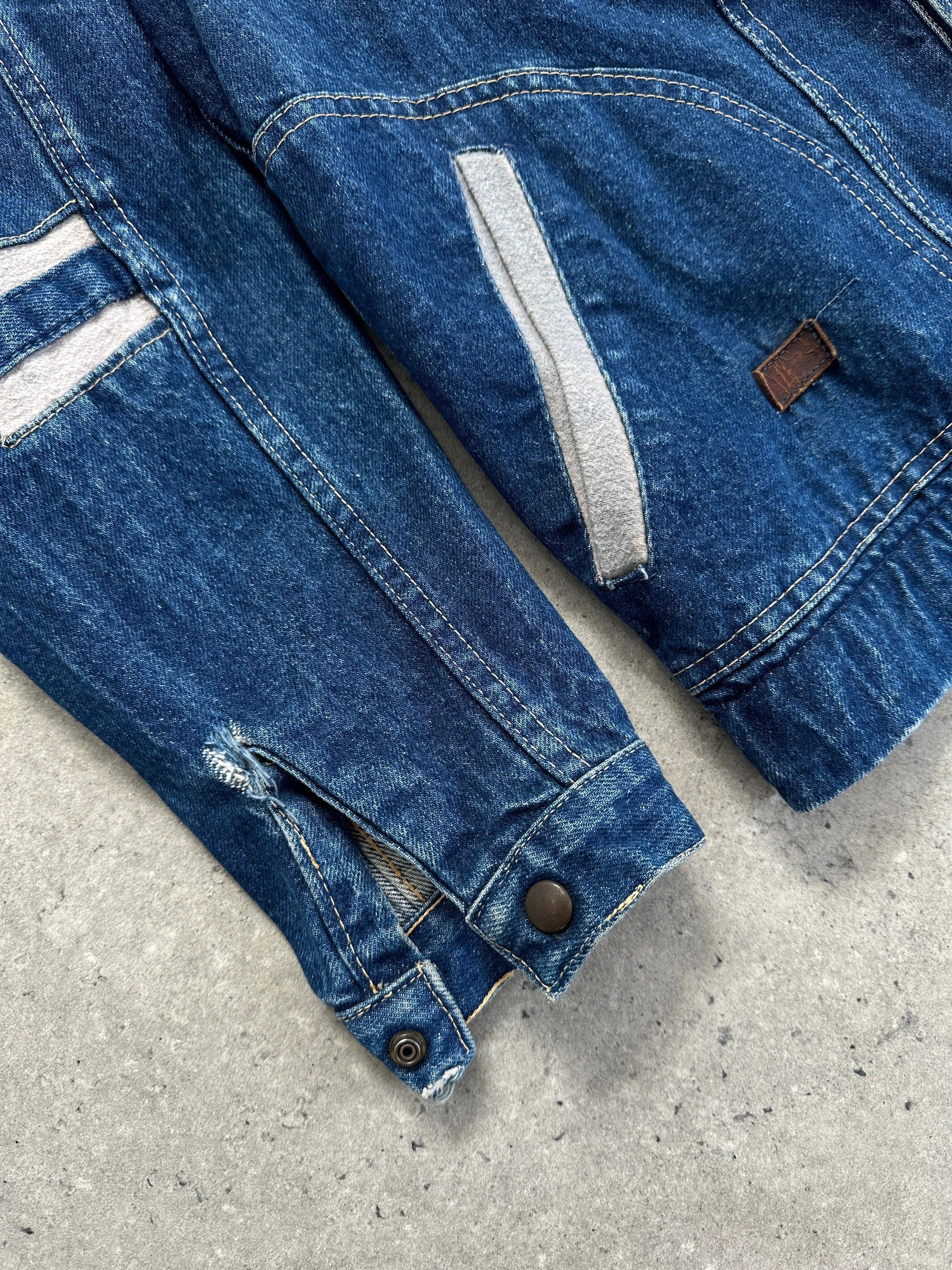 Vintage Contrast Stitch Denim Jacket - S/M