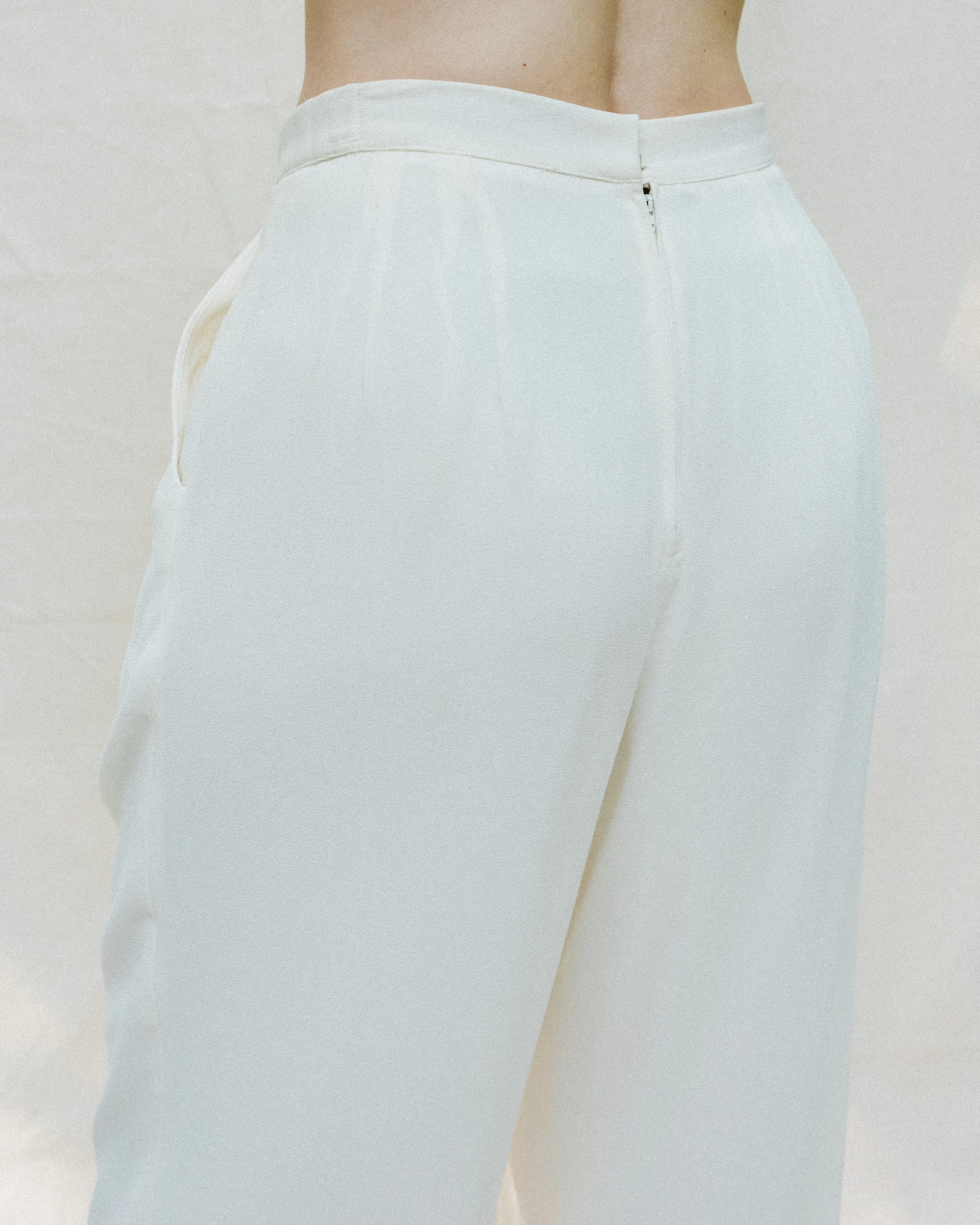 Vintage Pleated Wide Leg Pants (M)