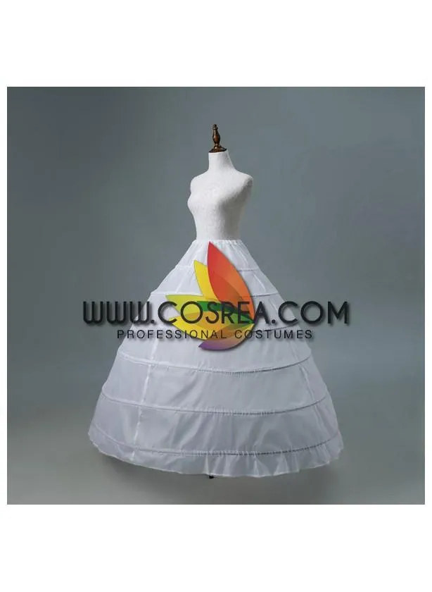 White 6 Tier Wedding Use Petticoat