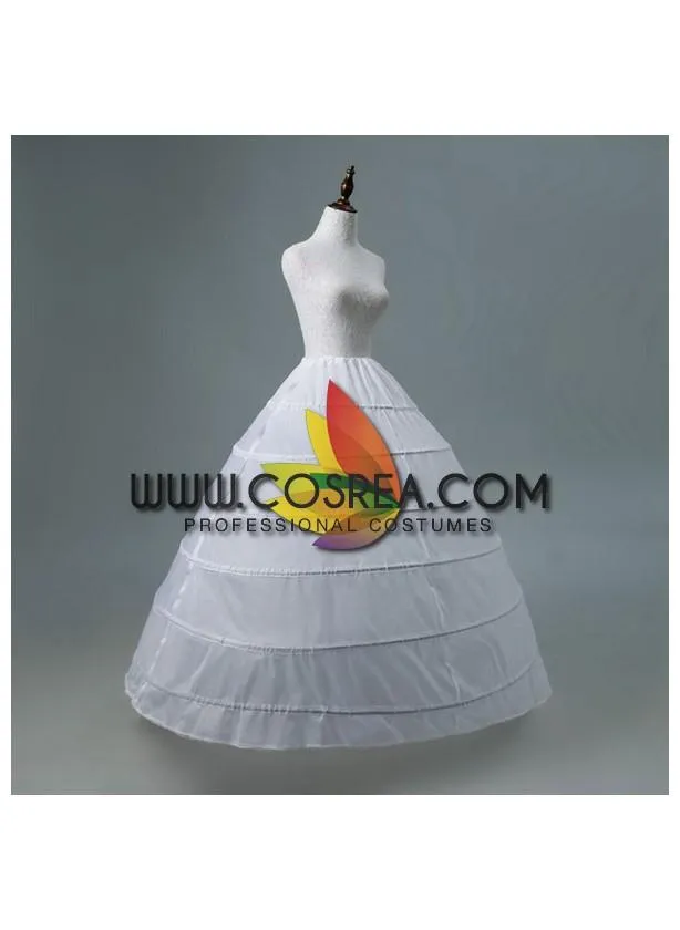 White 6 Tier Wedding Use Petticoat