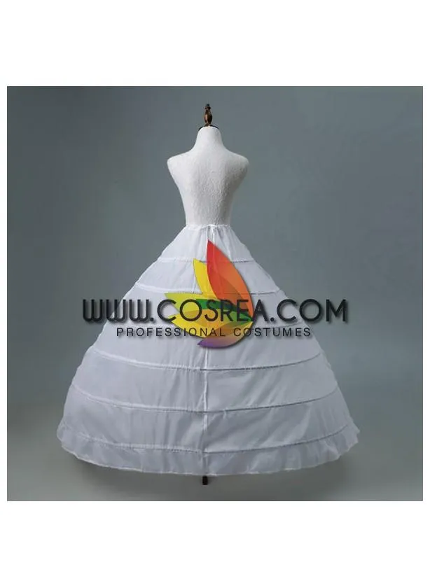 White 6 Tier Wedding Use Petticoat