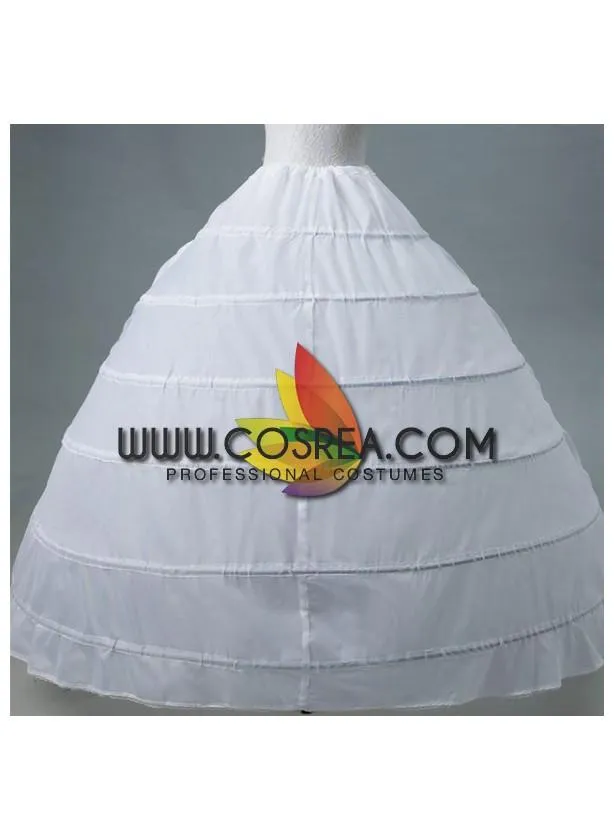 White 6 Tier Wedding Use Petticoat