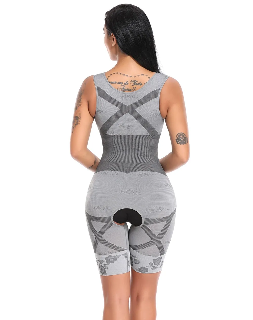 Women Full Body Shaper Waist Trainer Girdle Thigh Reducer Bodysuit Shapewear *USPS*