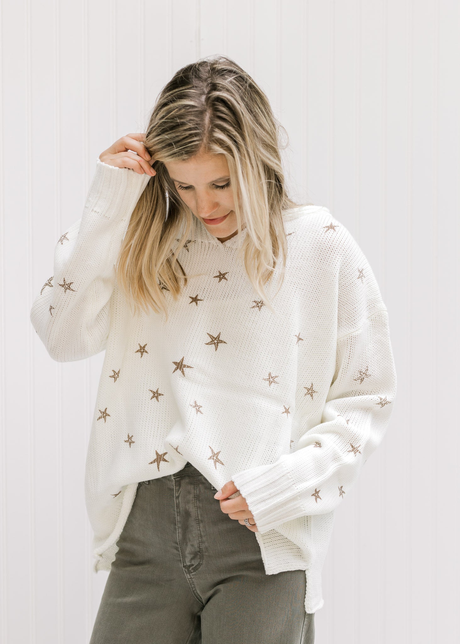 X Copper Stars Sweater