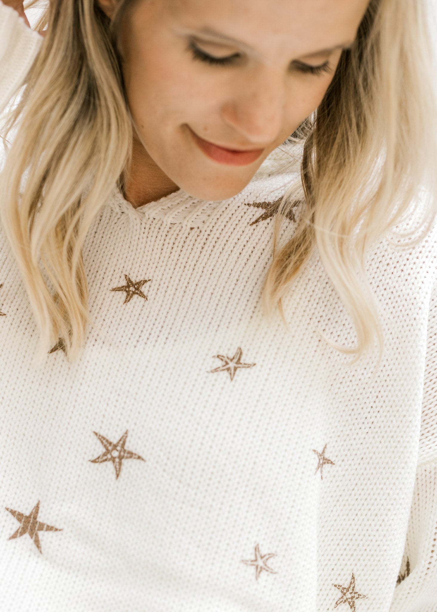 X Copper Stars Sweater